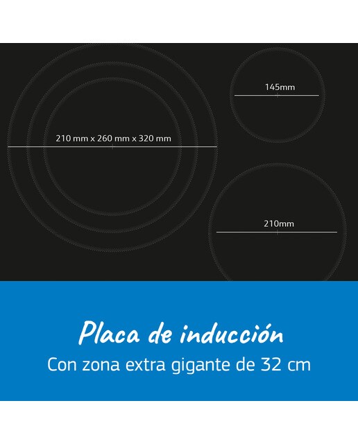 Placa inducción Balay zona gigante de 32 cm - 3EB967FR 2