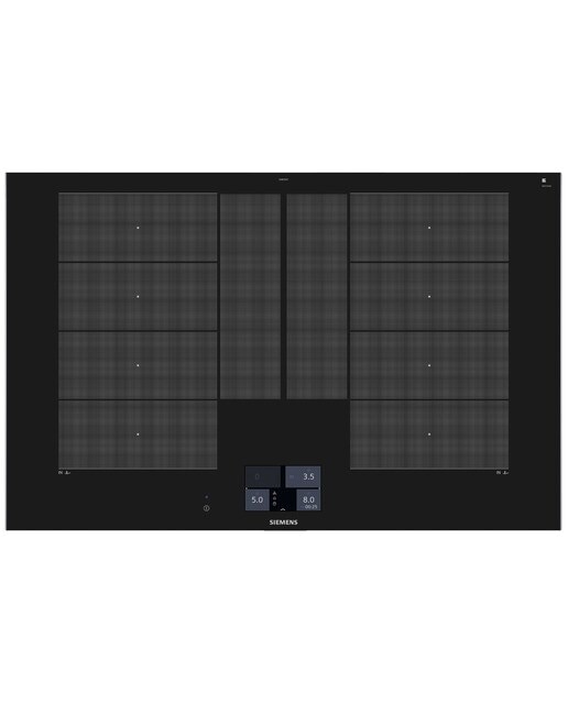 Placa de Indução Siemens iQ700 EX875KYW1E de 2 Zonas e de 80 cm - Preto Preto-1