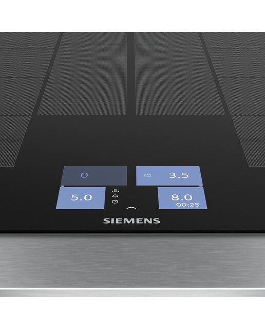 Placa de Indução Siemens iQ700 EX875KYW1E de 2 Zonas e de 80 cm - Preto Preto-4
