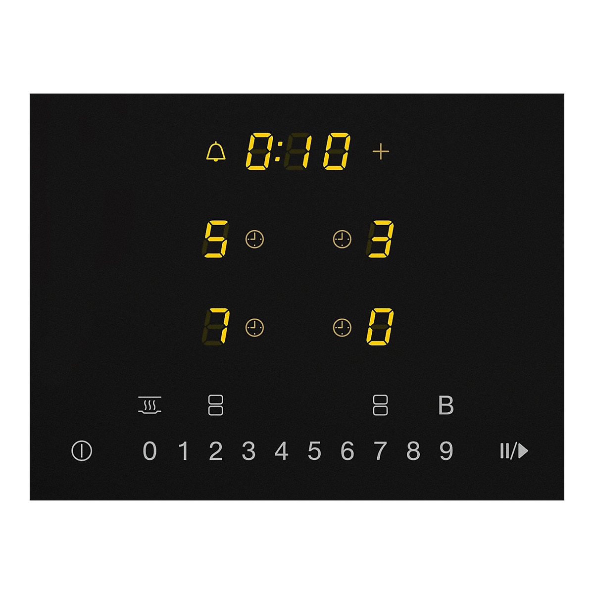 Placa de Indução Miele KM 7465 FL PowerFlex com 4 Zonas e de 62 cm - Preto Preto-2