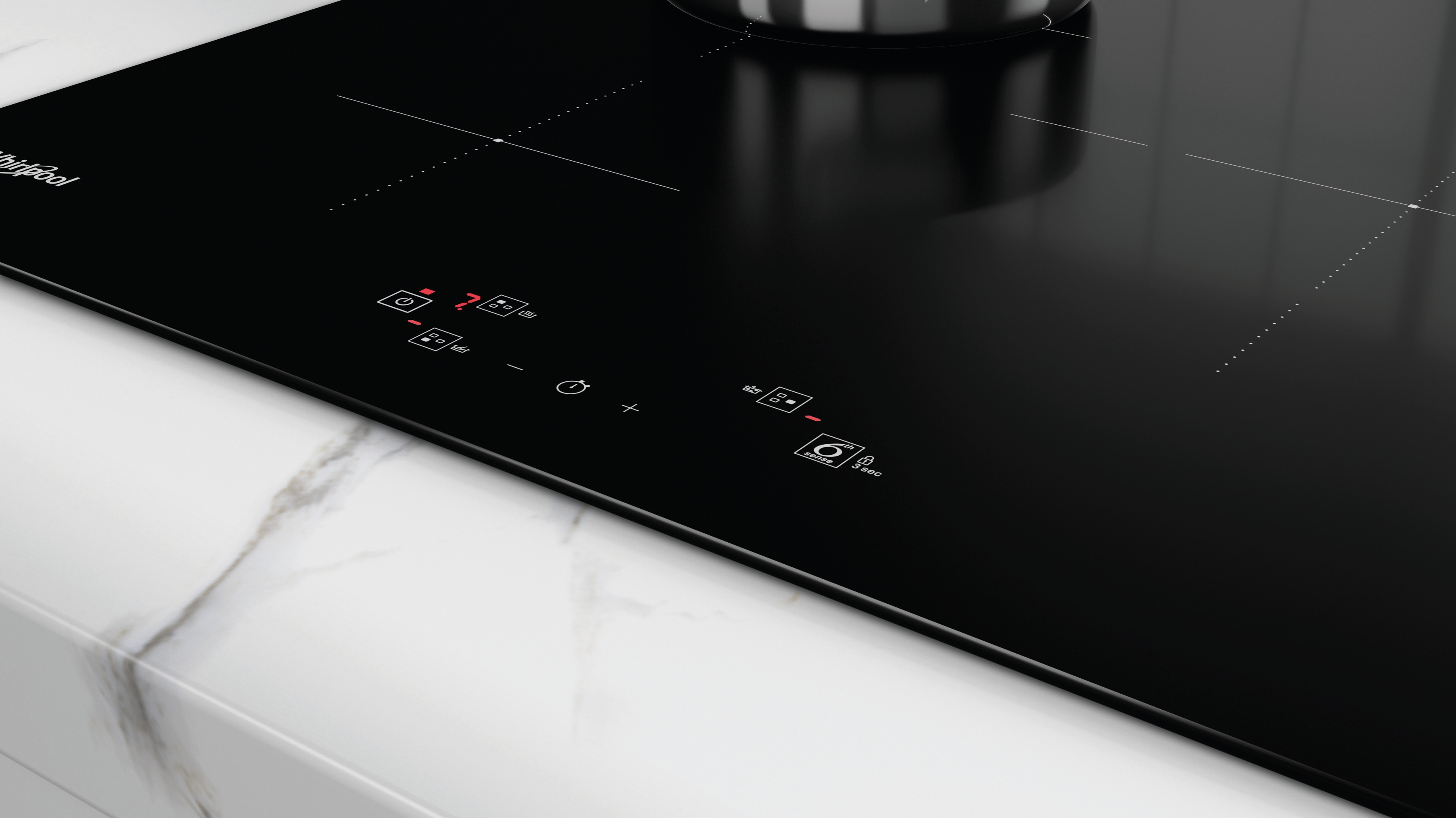 Placa inducción Whirlpool 6th Sense - WS Q5760 NE Negro-10