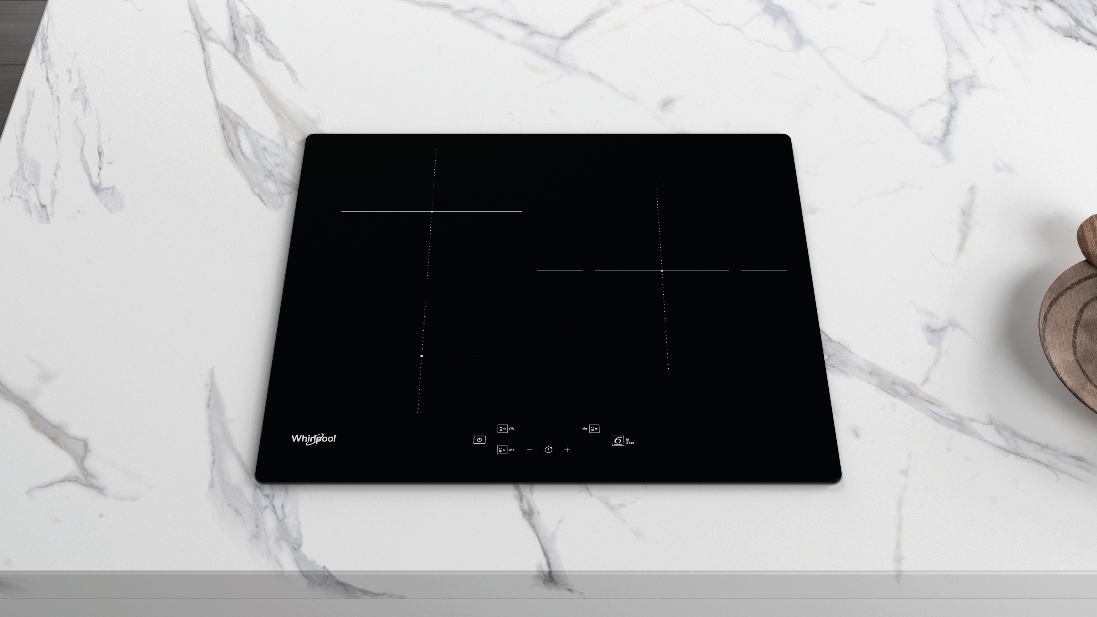 Placa inducción Whirlpool 6th Sense - WS Q5760 NE Negro-11
