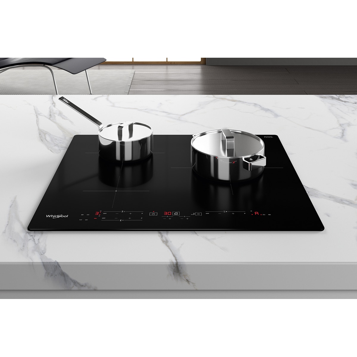 Placa inducción Whirlpool 6th Sense - WS B4760 NE Negro-4