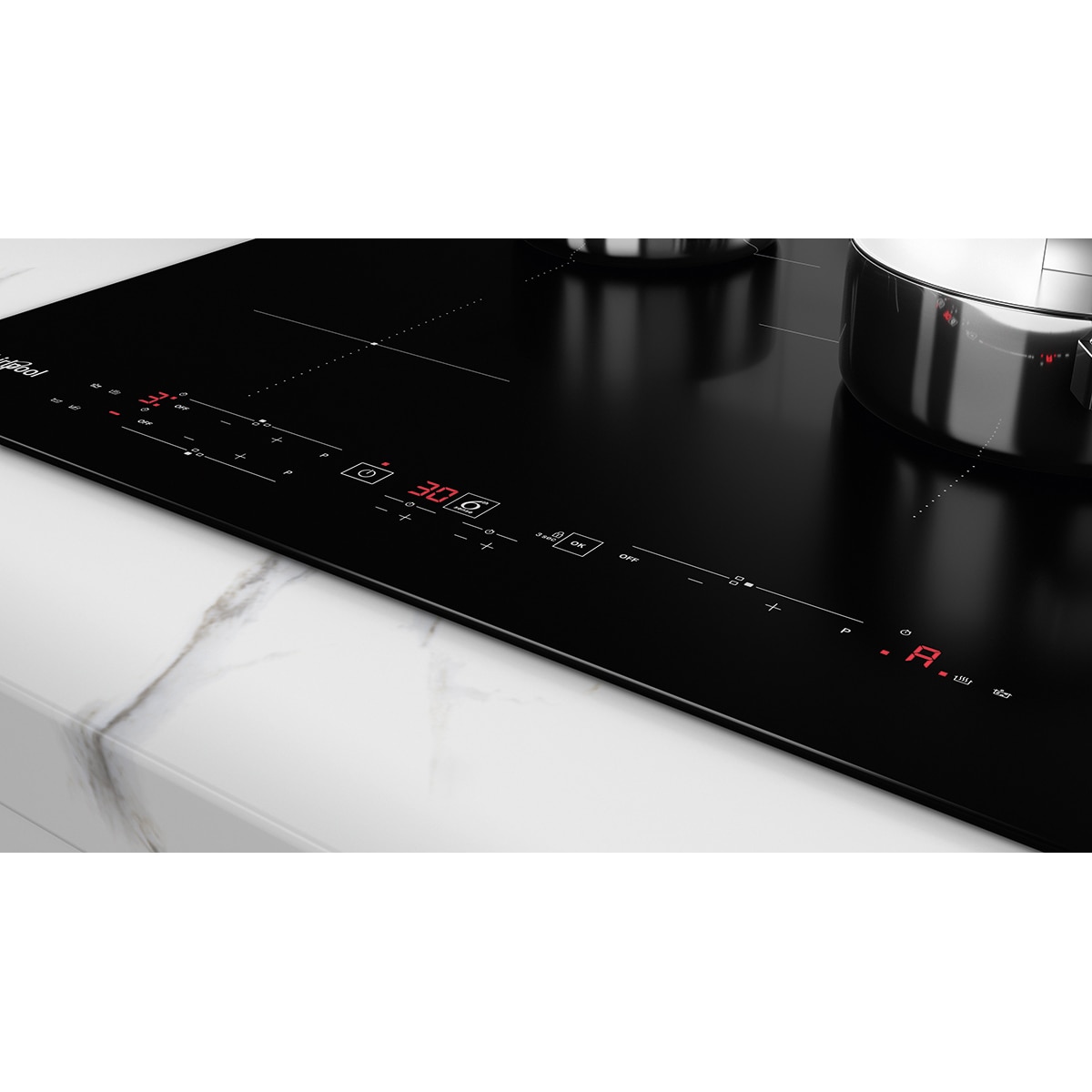 Placa inducción Whirlpool 6th Sense - WS B4760 NE Negro-5