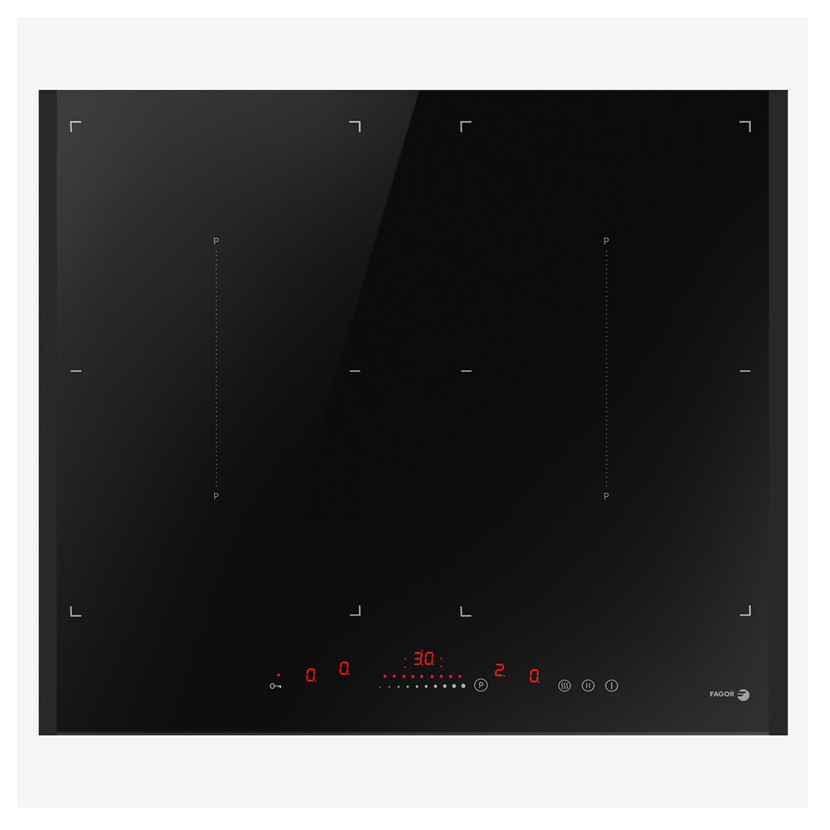 Placa inducción Fagor 4 zonas de cocción - 3IF-ZONE40BL Negro-1