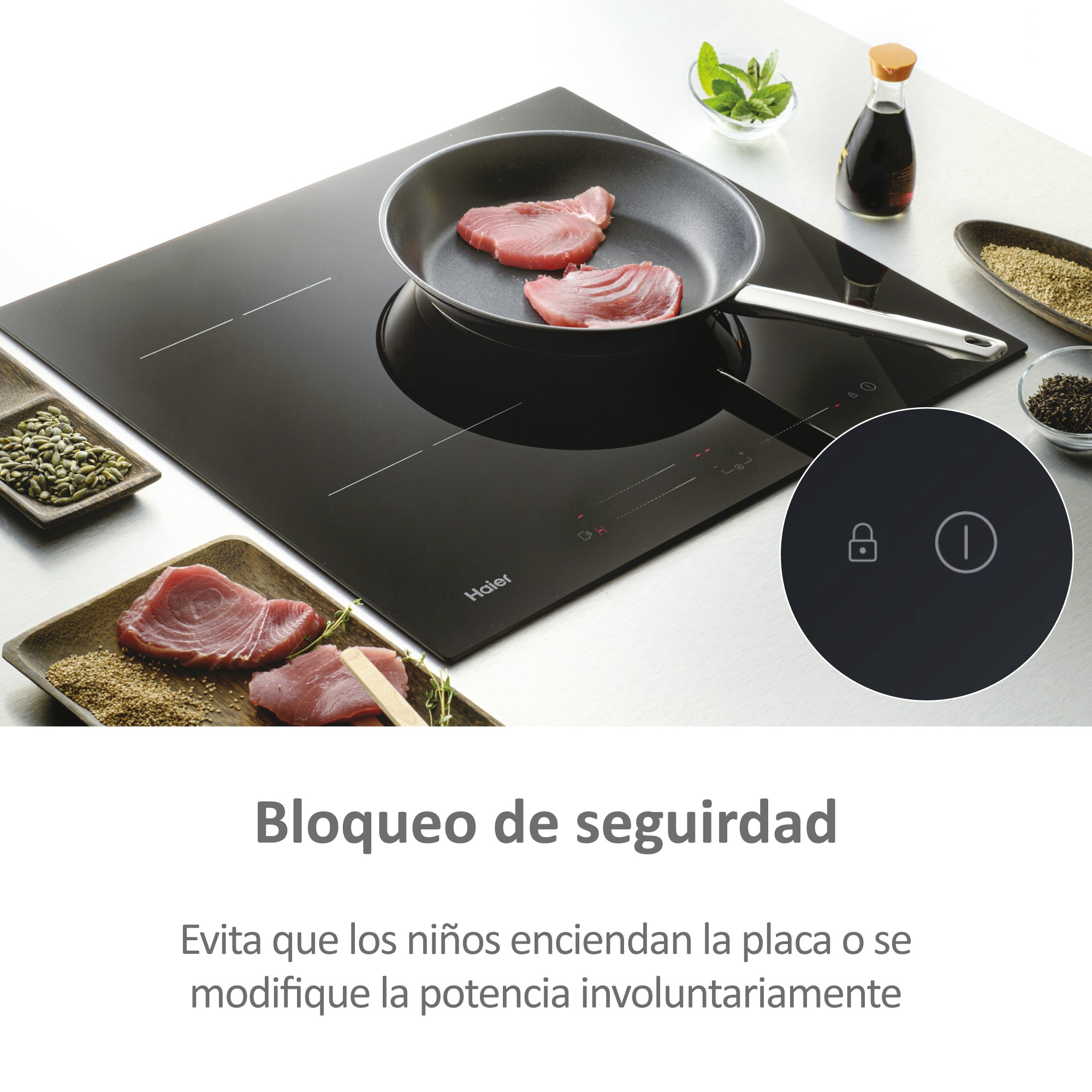 Placa inducción Haier WIFI y 3 zonas Series 2 - HAIDSJ63MC Negro-8