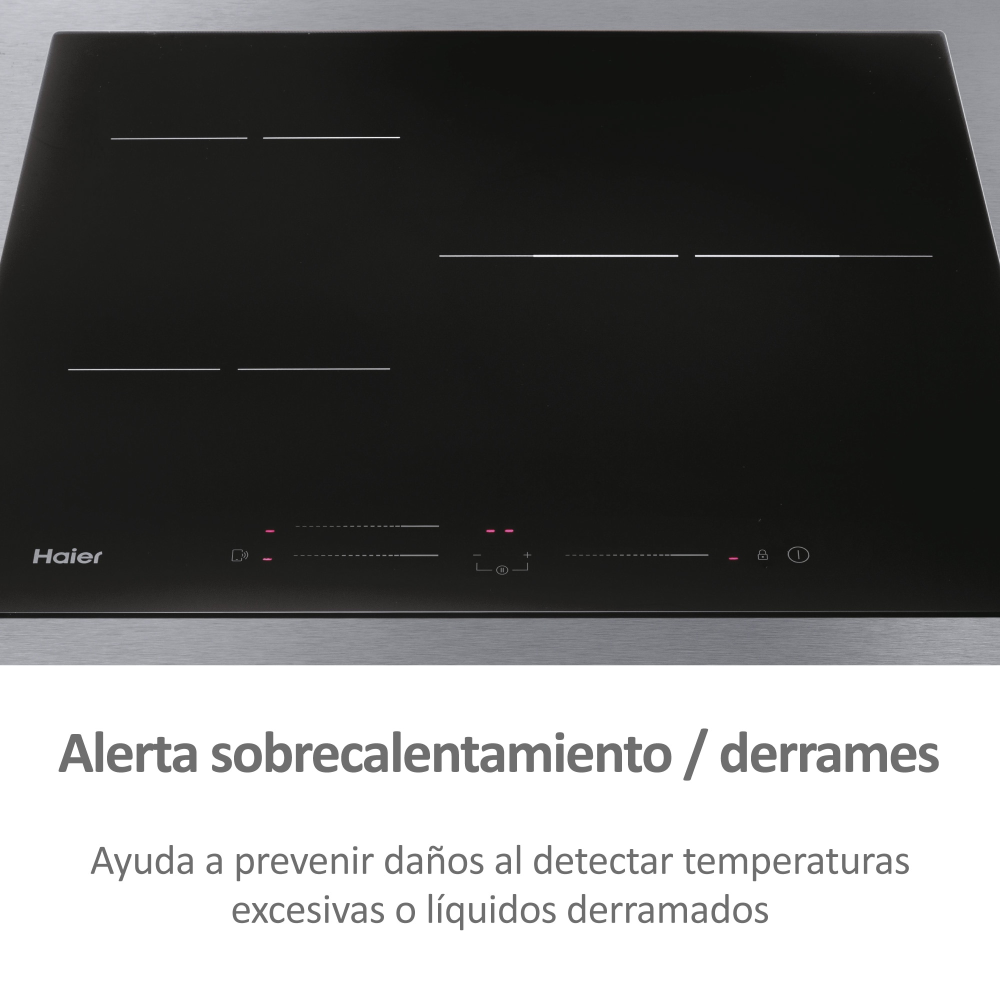 Placa inducción Haier WIFI y 3 zonas Series 2 - HAIDSJ63MC Negro-9