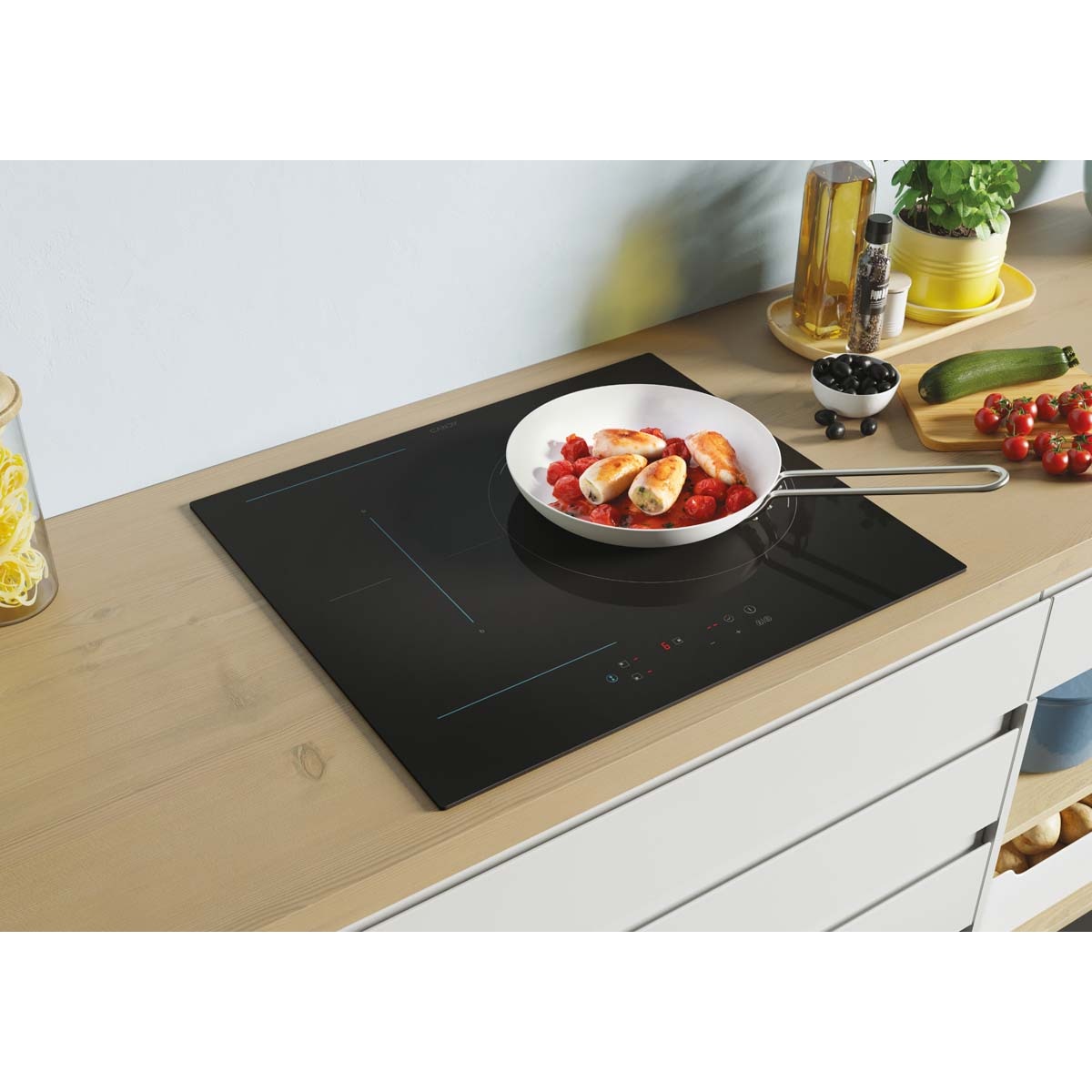 Placa inducción Candy zona Flex - CTP634C Negro-4