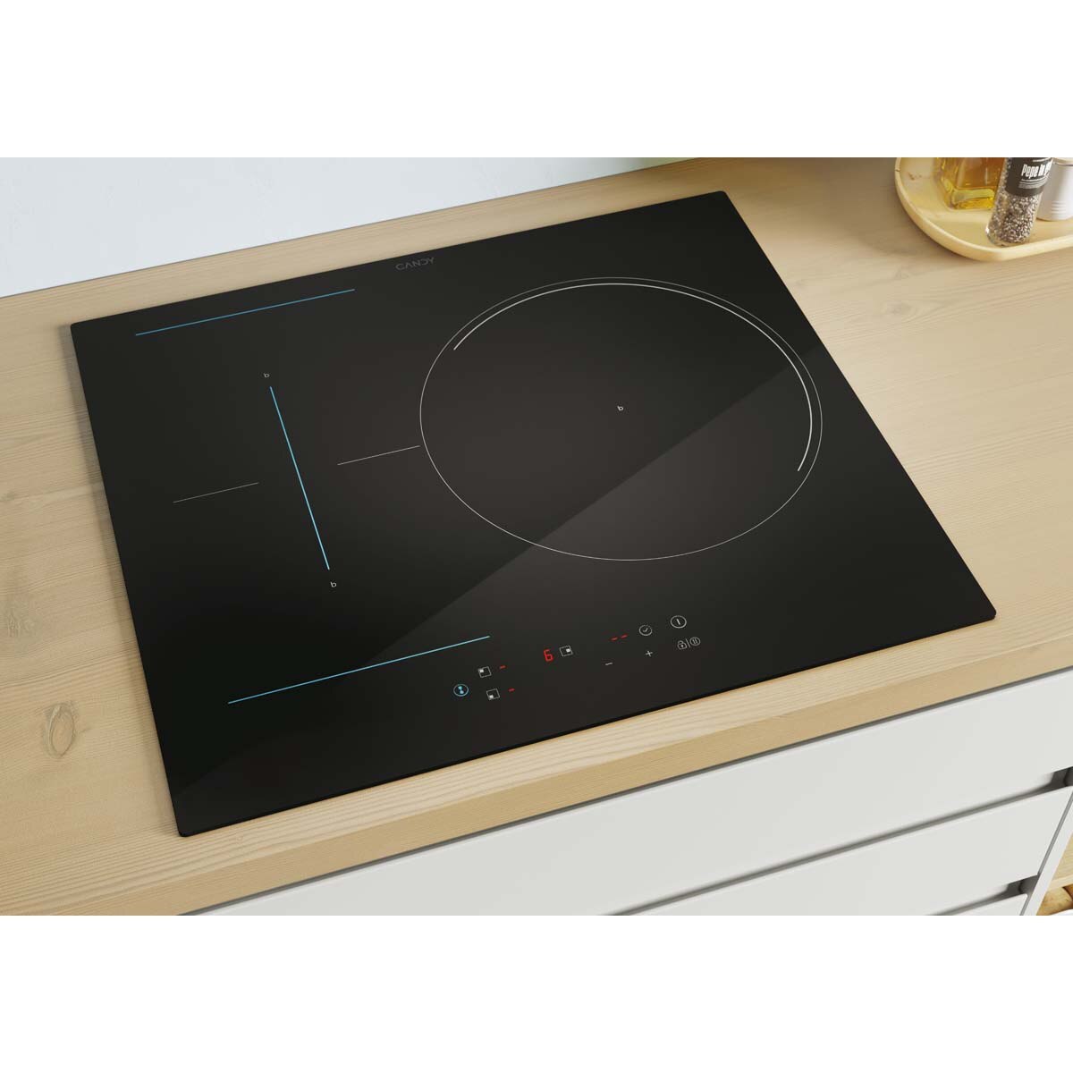 Placa inducción Candy zona Flex - CTP634C Negro-5