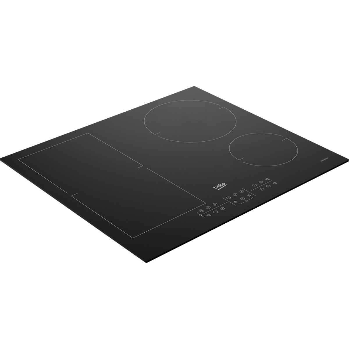 Placa inducción Beko zona flexible - HII 64200 FMT Crystal Black-2