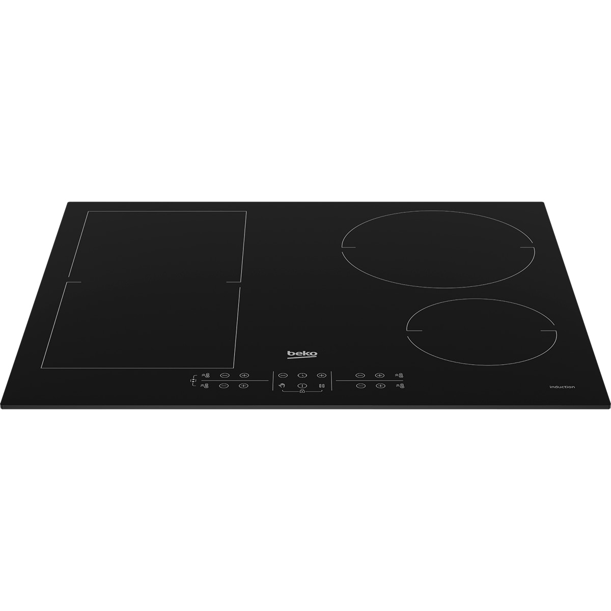 Placa inducción Beko zona flexible - HII 64200 FMT Crystal Black-3