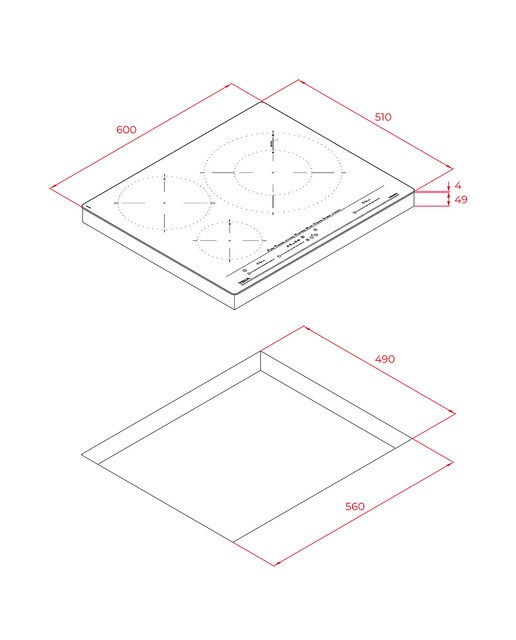 Placa inducción Teka funciones directa y con 3 zonas de coccción - IZC63630 MST ST Negro-2