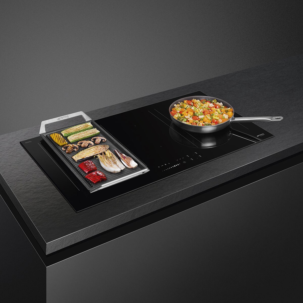 Thumbnail 3 de Smeg SIM3964D placa inducción 90 cm