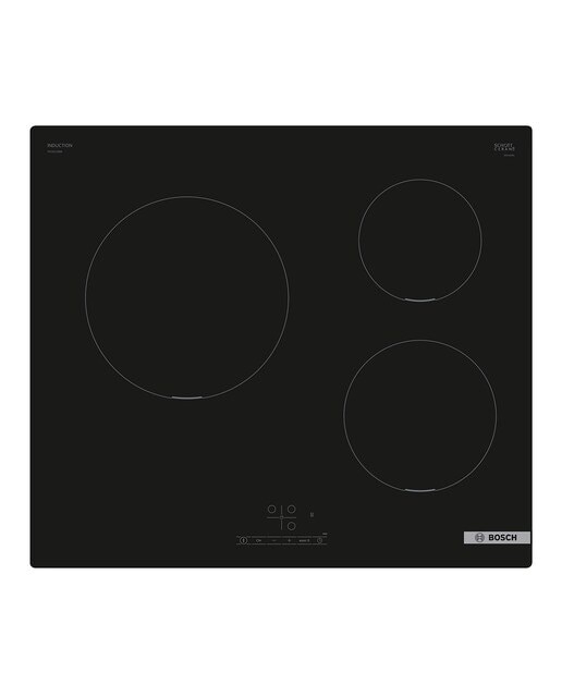 Placa de Indução Bosch Série 4 PUC611BB5E com 3 Zonas e de 60 cm - Preto Preto-1