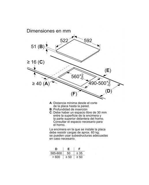 Placa inducción Balay 3 zonas de cocción - 3EB864FR Negro-2