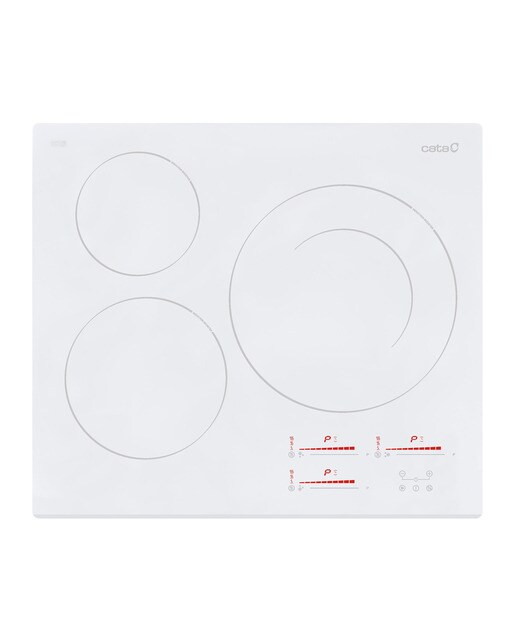 Placa de Indução Cata INSB 6030 WH Booster, de 3 Zonas e de 59 cm - Branco Branco-1