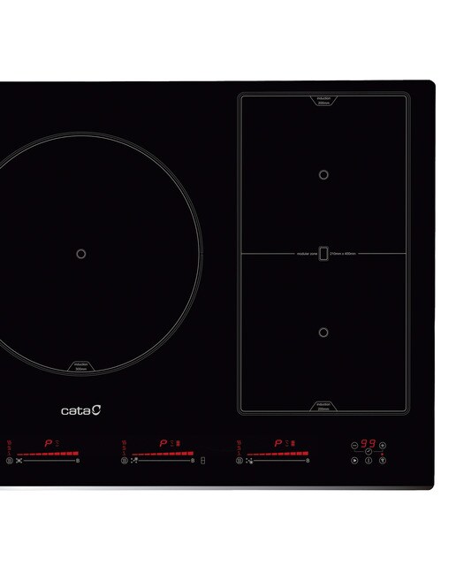 Placa de Indução Cata INSB 9012 BK /A de 5 Zonas e de 90 cm - Preto Preto-4