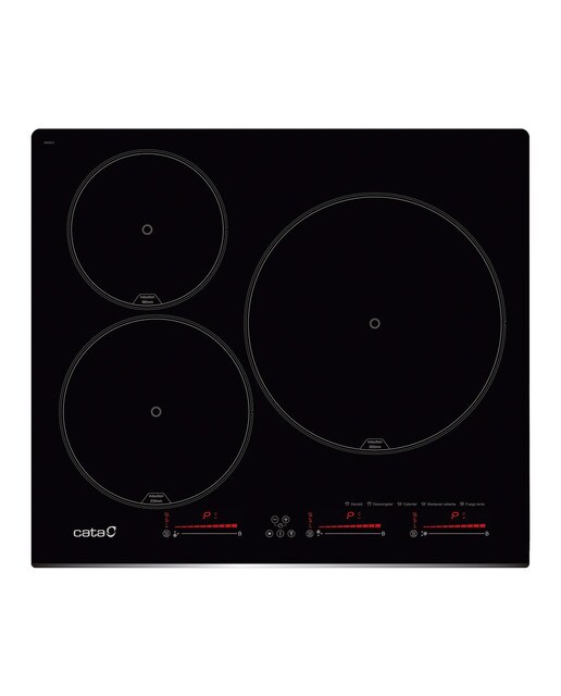 Placa de inducción Cata con 3 zonas de cocción - INSB6003BK /A Negro-1