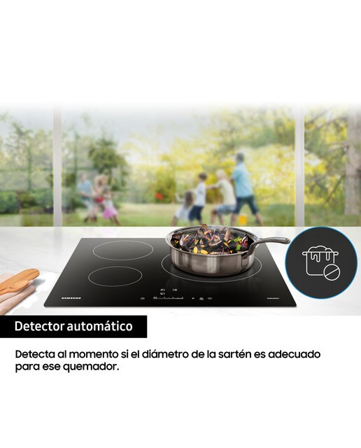 Placa de inducción Samsung con 3 zonas de cocción - NZ63M3NM1BB/UR Negro-9