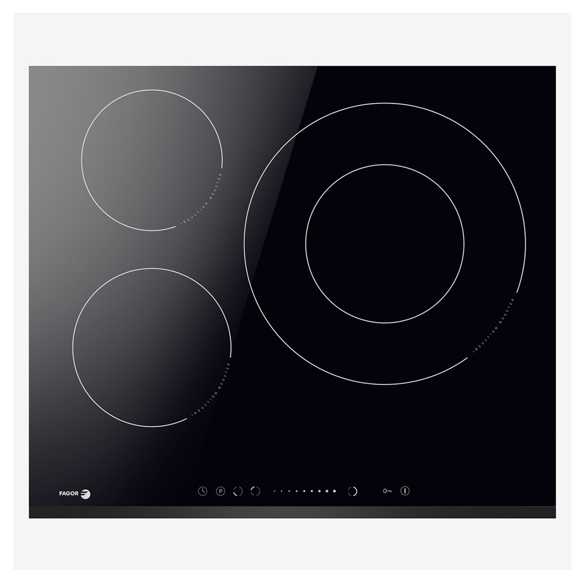 Imagen 0 de Placa de inducción Fagor de 60 cm, con Zona Gigante de 32 cm - 3IF355BS