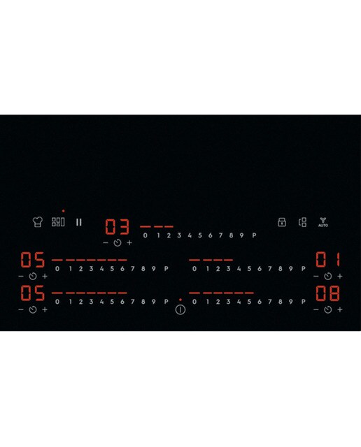 Placa de Indução Electrolux EIV95550 Série 600 FlexiBridge de 5 Zonas e 90 cm - Preto Preto-5
