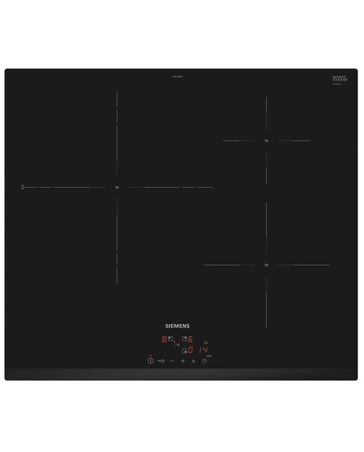 Imagem 0 de Placa de Indução Siemens iQ300 EH631BDB6E de 3 Zonas e de 60 cm - Preto