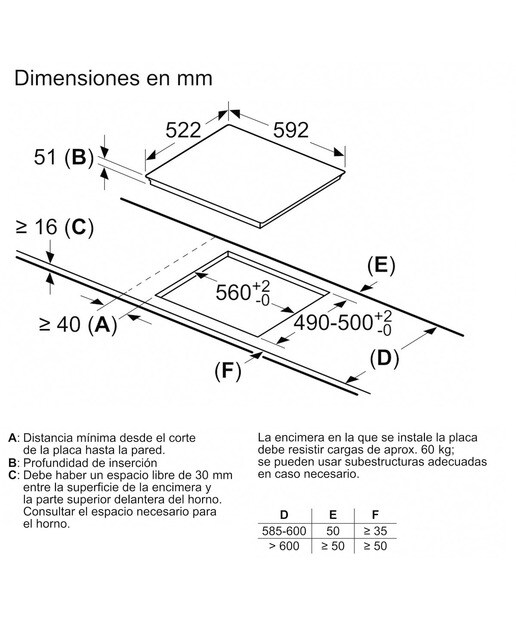 Placas de inducción Siemens 3 zonas de cocción - EH631BDB6E Negro-6
