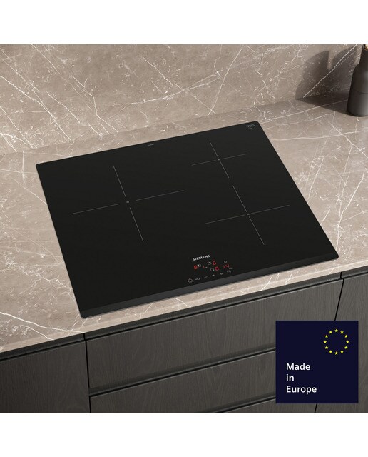 Placas de inducción Siemens 3 zonas de cocción - EU63KBJB5E Negro-3