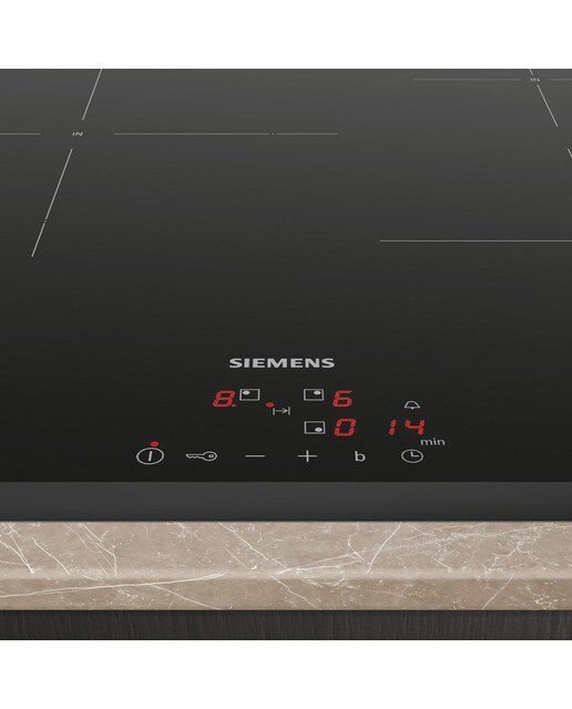 Placas de inducción Siemens 3 zonas de cocción - EU63KBJB5E Negro-4