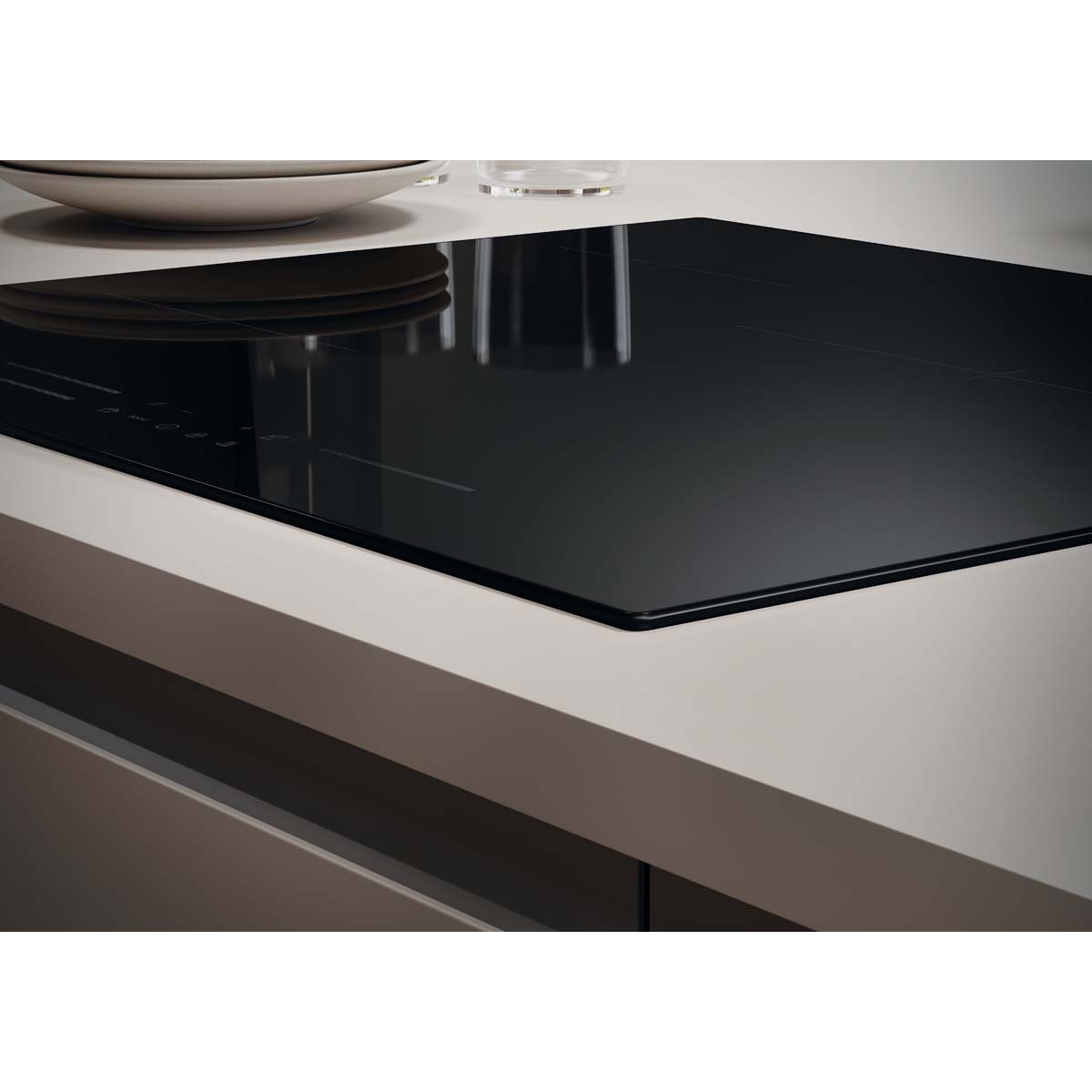 Placa inducción Candy de 60 cm, 3 zonas de cocción Moderna - CI633MCBB Negro-6