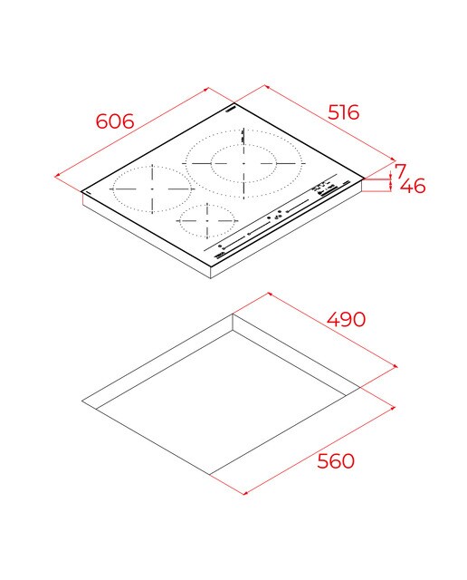 Placa de inducción Teka Multislider con 3 zonas de cocción con Zona Paellera XL - ITC 63320 MPS MestrePaeller Negro-2