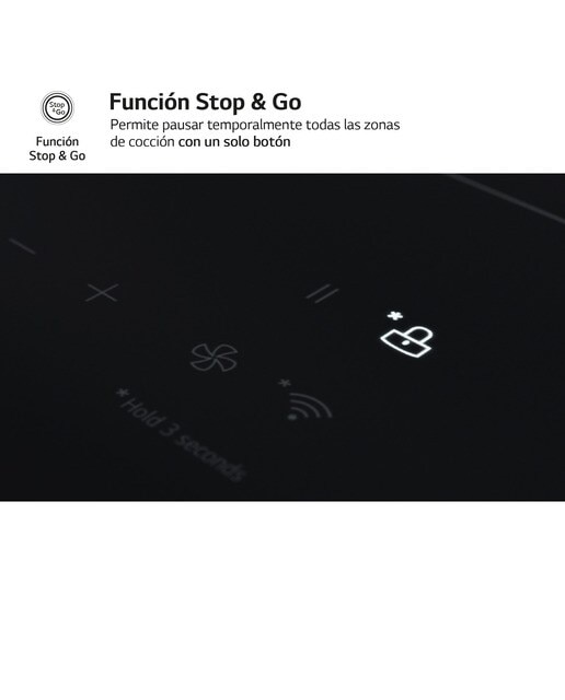 Placa de inducción LG 2 zonas Flex, 59 cm - CBIZ2437B Negro-10
