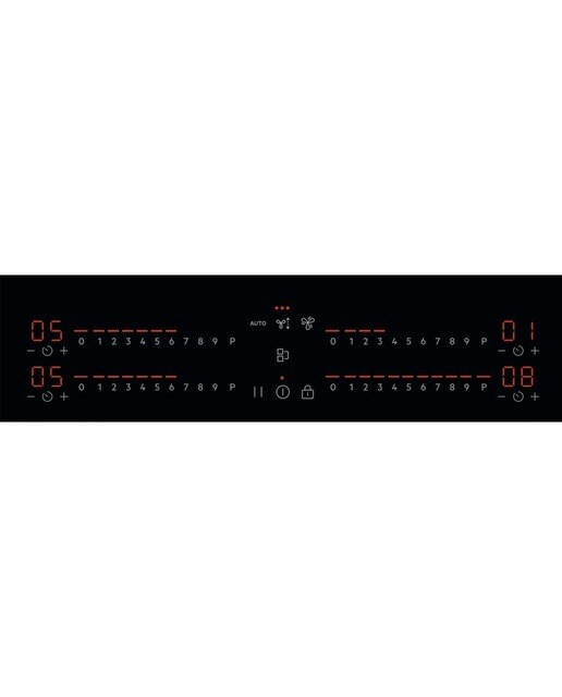 Placa de Indução com Exaustor Integrado AEG Série 6000 Bridge TCH74B01FB Função Ponte e Power de 4 Zonas e 68 cm - Preto Preto-5