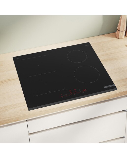 Placa inducción Bosch Serie 6  con función CombiInducción - PVS631HC1E Negro-3