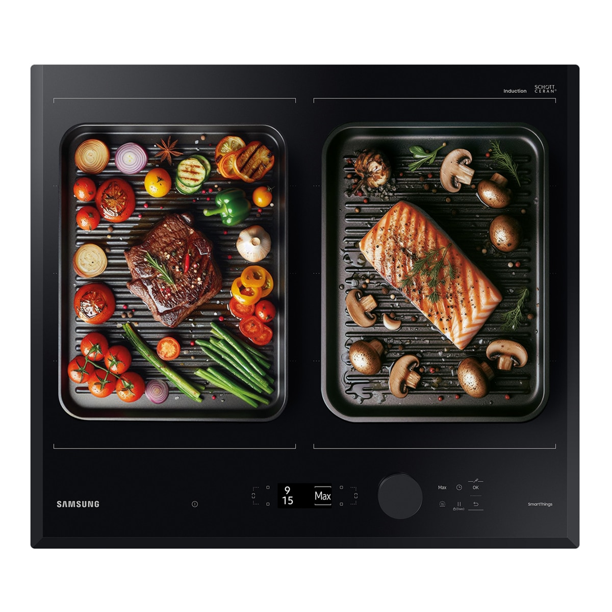 Placa inducción Samsung Zona gigante Dual Flex - NZ64B7799KK/U1 Negro-5
