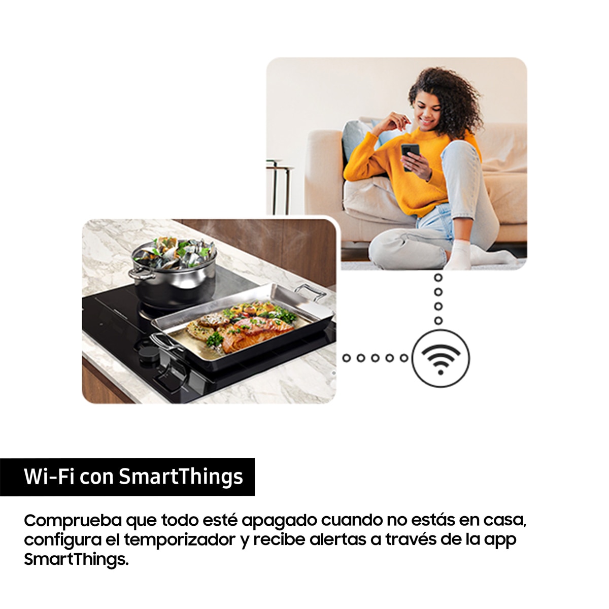 Placa inducción Samsung Zona gigante Dual Flex - NZ64B7799KK/U1 Negro-8