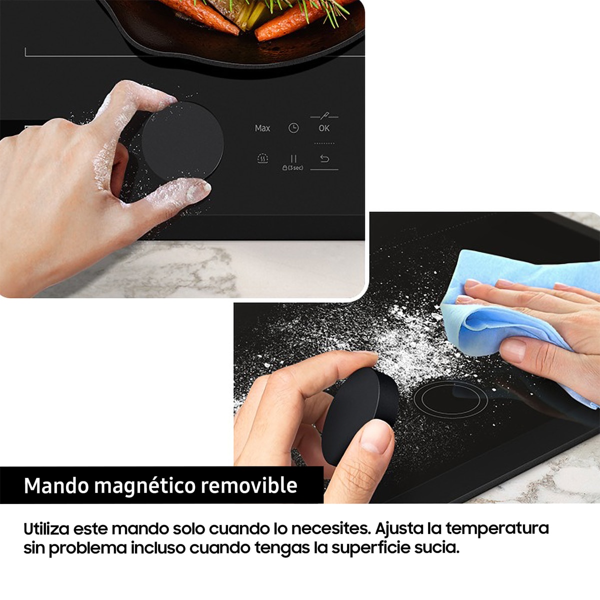 Placa inducción Samsung Zona gigante Dual Flex - NZ64B7799KK/U1 Negro-10