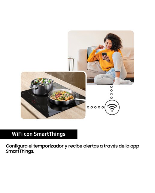 Placa inducción Samsung Zona gigante Dual Flex - NZ64B5066KK/U1 Negro-5