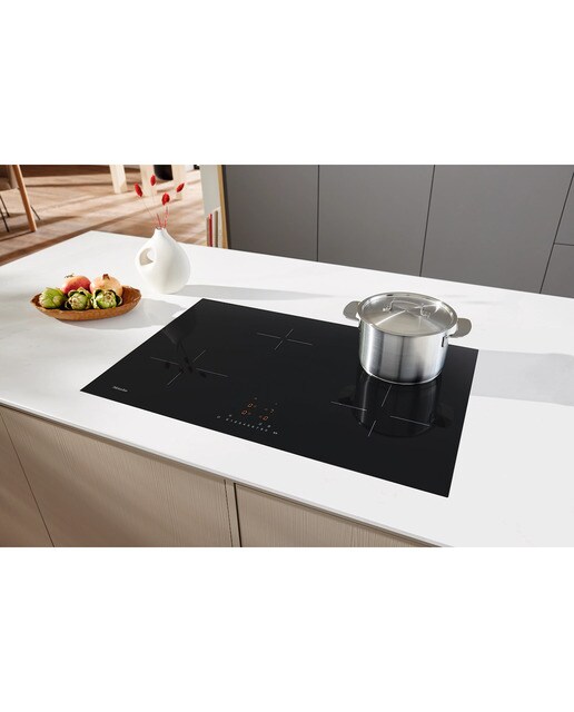 Placa de Indução Miele KM 7373 FL de 4 Zonas com Zona Flex e de 80 cm - Preto Preto-4