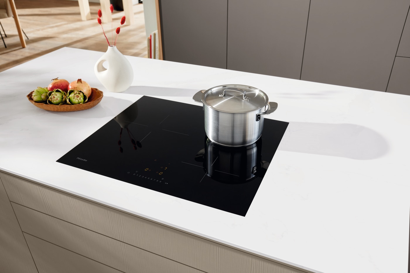 Placa de Indução Miele KM 7360 FL de 3 Zonas e de 62 cm - Preto Preto-5