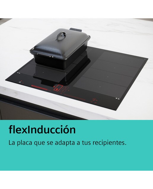 Placa inducción Siemens con extractor integrado, 4 zonas de cocción - EX851HJ26E - Negro Negro-6