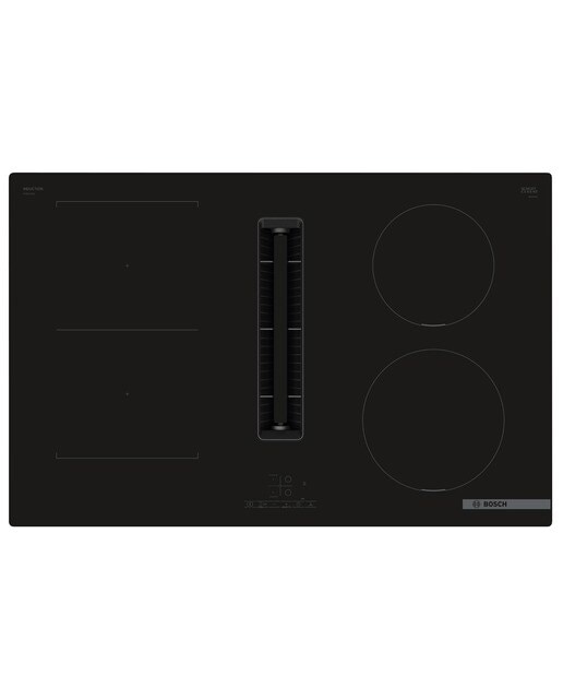 Placa de Indução com Exaustor Integrado Bosch Serie 4 PVS811B16E CombiInduction, de 4 Zonas e 80 cm - Preto Preto-1