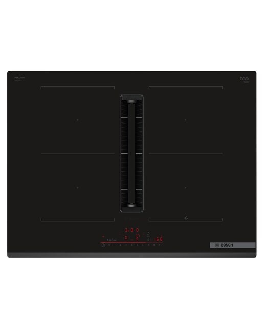 Placa de Indução com Exaustor Integrado Bosch PVQ731H26E CombiInduction, de 2 Zonas e de 70 cm - Preto Preto-1