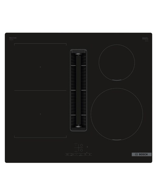Placa de inducción Bosch con extractor integrado, sin perfiles - PVS611B16E Negro-1