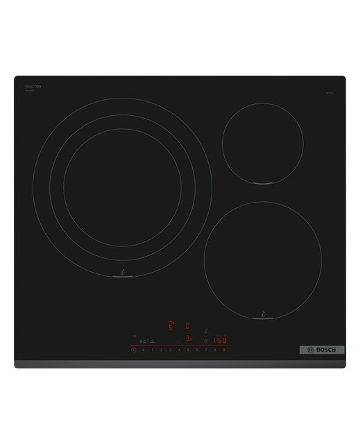 Placa de Indução Bosch Serie 6 PID631HC1E de 3 Zonas e de 60 cm - Preto Preto-1