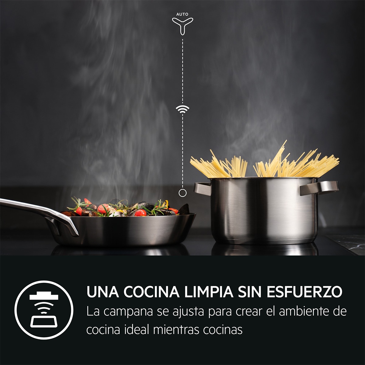 Placa de inducción AEG función puente, 3 zonas de cocción, Saphirmatt - TI63IQ30FZ Negro mate-14