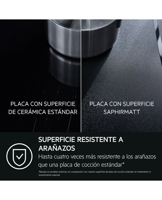 Placa de inducción AEG función puente, 3 zonas de cocción, Saphirmatt - TI63IQ30FZ Negro mate-17