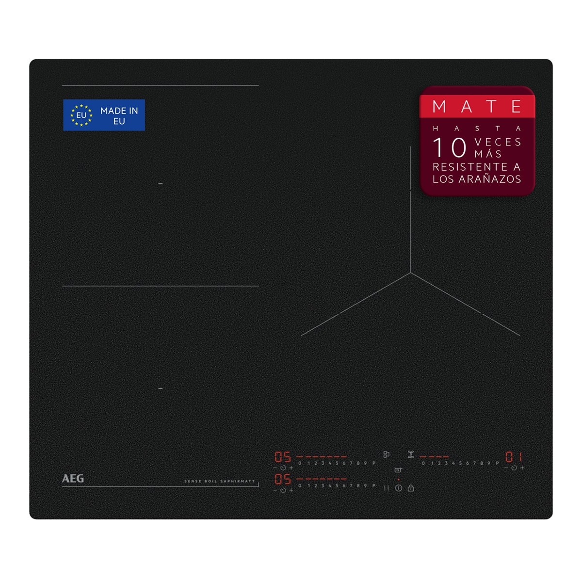 Placa de inducción AEG con 3 zonas de cocción - TI63IQ10IZ Negro mate-4