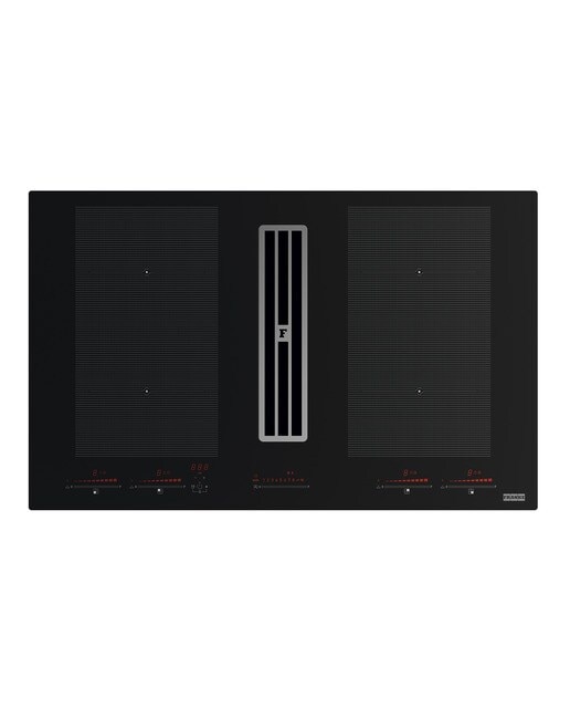 Imagen 1 de Placa inducción Franke con 4 zonas de cocción, con extractor integrado - 3400705227 - Cristal negro Cristal negro