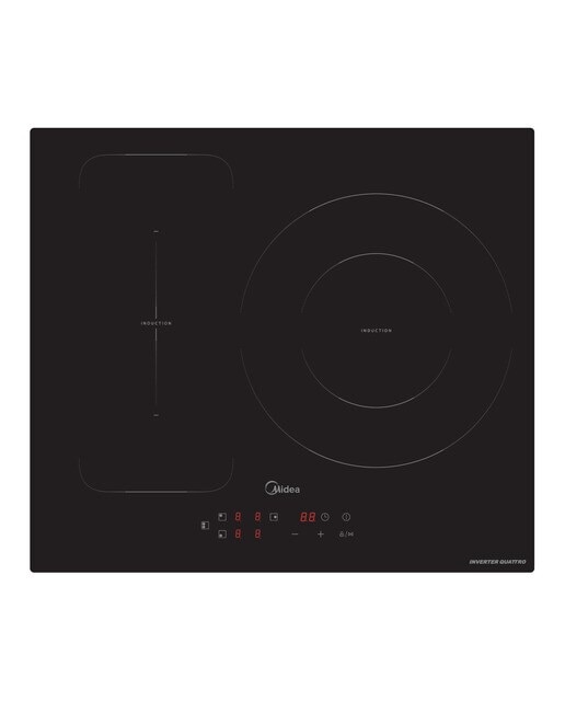 Placa de Indução Midea MIH740T463K0 de 3 Zonas, Zona Gigante e de 59 cm - Preto Vidro preto-1